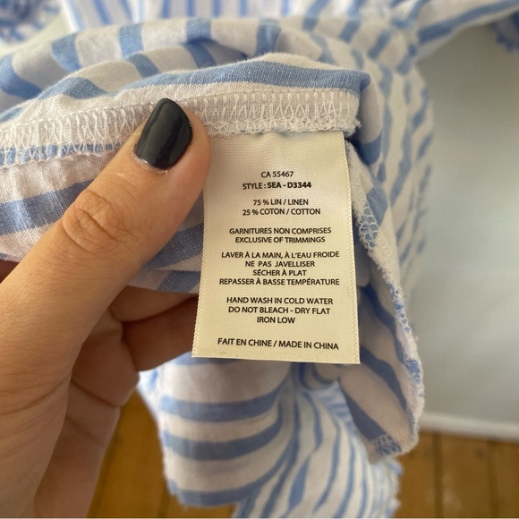 MELISSA NEPTON striped dress in blue Size XS - Picture 5 of 6